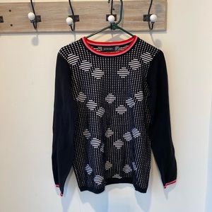 Principles knit black and white sweater